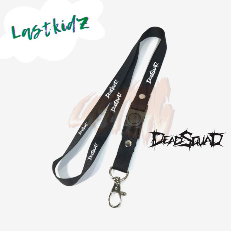 

Lanyard DEADSQUAD tali lanyard BAND gantungan kunci name tag id card kartu nama / lanyard podss vapee DEADSQUAD isyana sarasvati gantungan / bisa cod lanyard best seller lanyard hitam lanyard murah distro band music metal hitz keren vape oxva slim