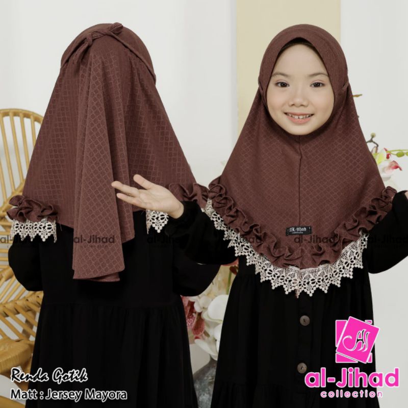 Jilbab anak Renda gotik