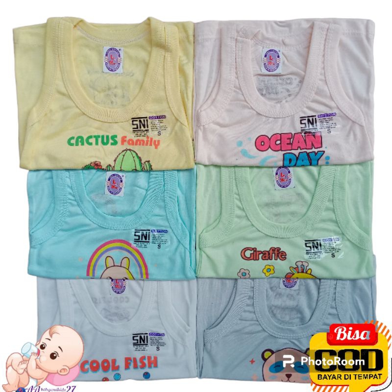 6PC LOVE AND MOM/ OBE BABY Kaos Oblong Bayi Lengan Kutung Full Gambar Ukuran S M L XL SNI NYAMAN MURAH BERKUALITAS