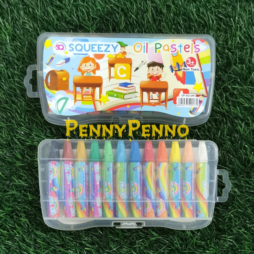 

Crayon Oil Pastel 12 warna / Crayon 12 Warna Kotak Bentuk Mobil