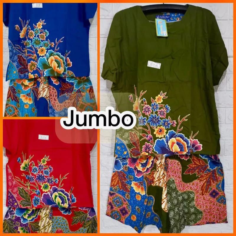 SETELAN CELANA KULOT JUMBO WANITA MAXI LL KENCANA UNGU LEBEL BIRU SETELAN CELANA WANITA JUMBO LD.140