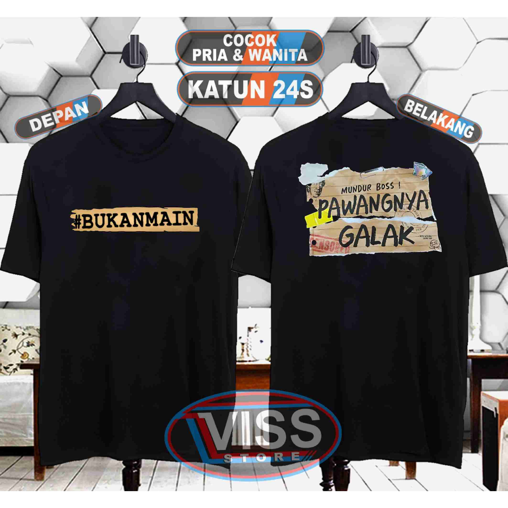 Viss Storee - Kaos Mundur Boss Pawangnya Galak Pakaian Pria & Kaos Dalam