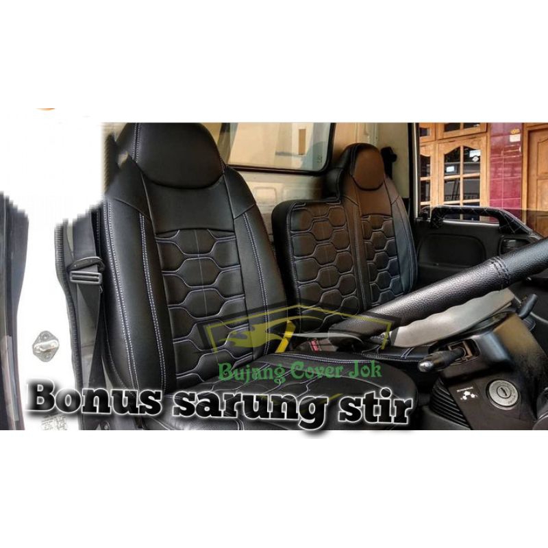 sarung jok mobil Isuzu elf traga,elf macan,elf Giga,sarung jok mobil Isuzu traga,cover jok mobil Isu