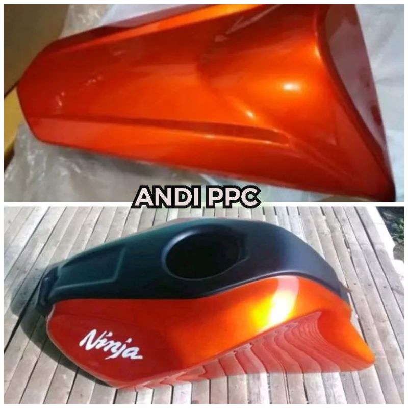 kondom tangki paket single seat ninja 150 RR New