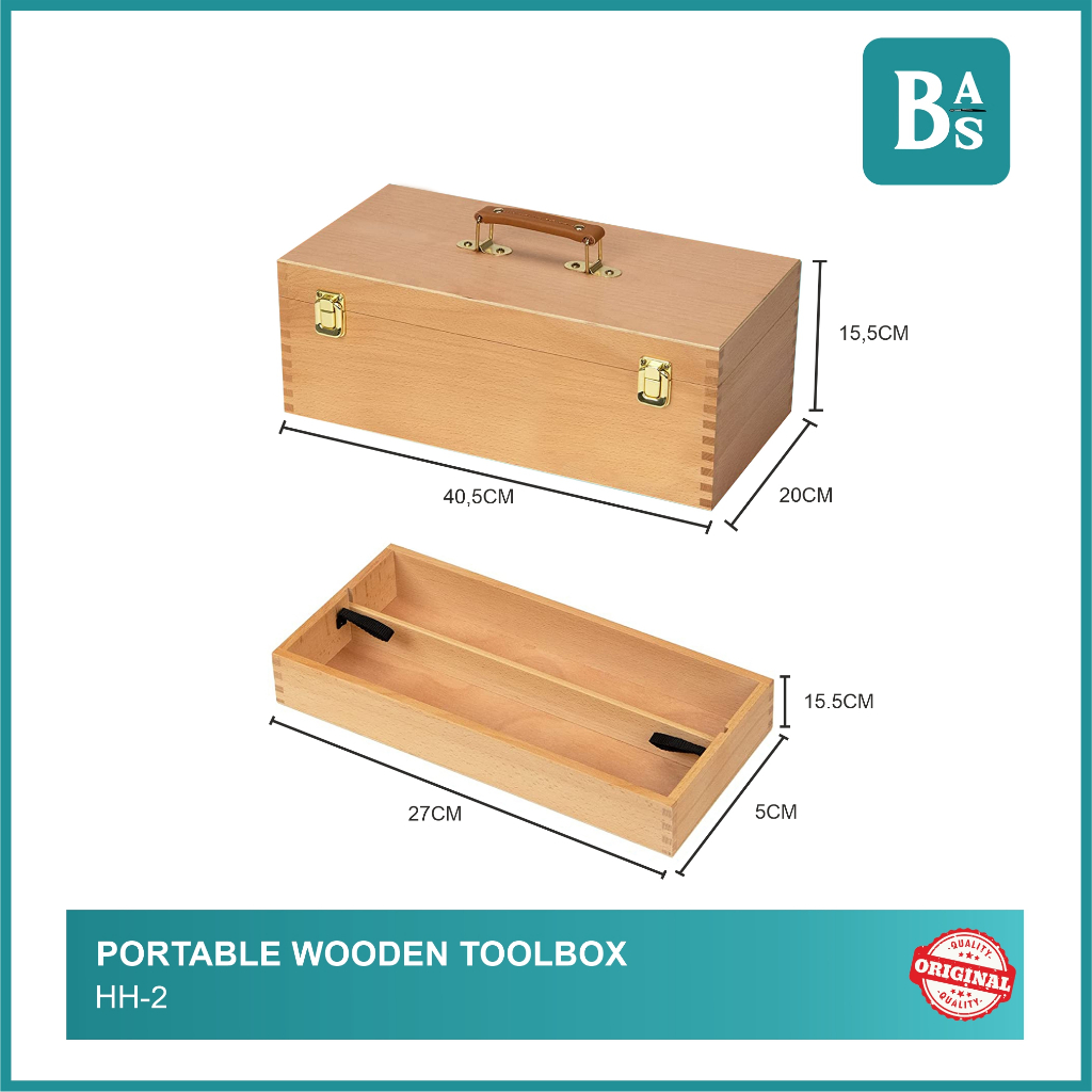 

Portable Wooden Toolbox HH-2