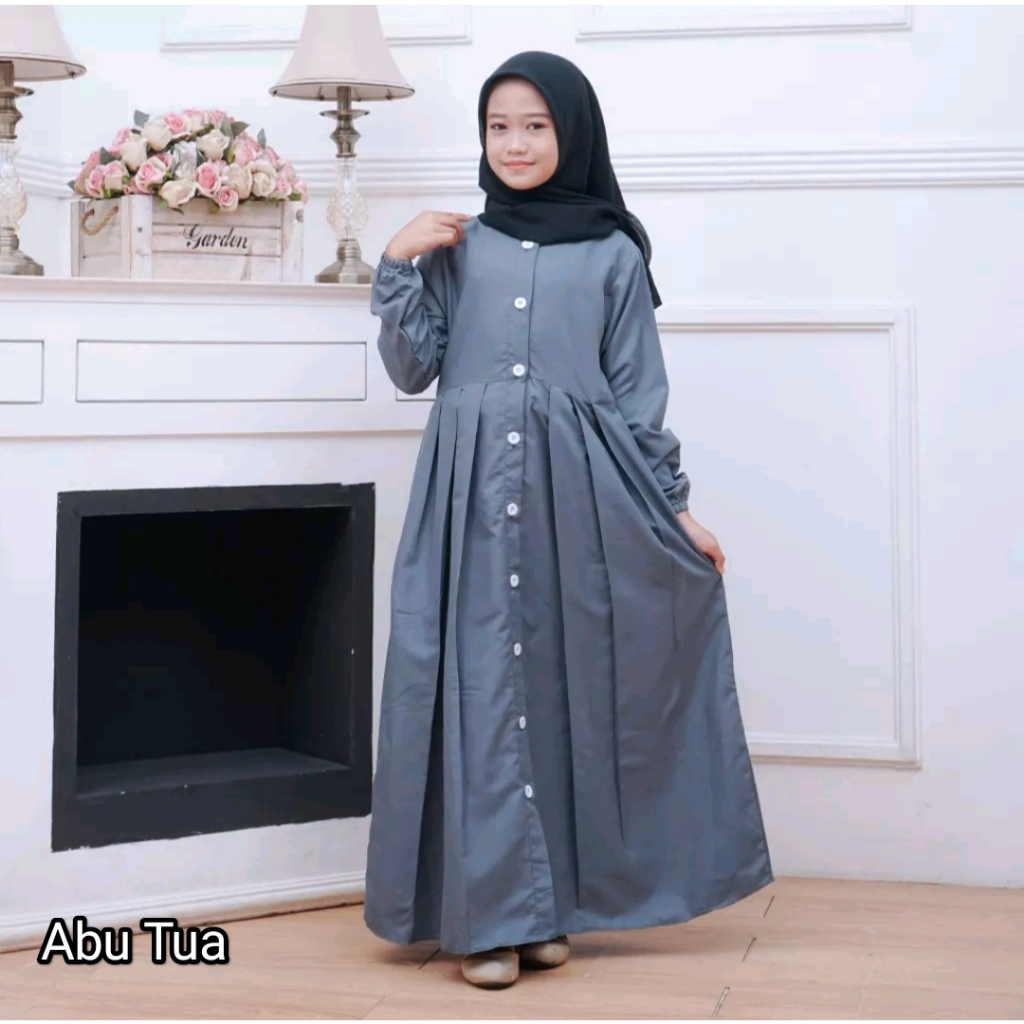 Gemis Perempuan Syar'I Kids Gamis Anak Kid Termurah Umur 11 12 Tahun Baju Muslim Anak Bj Muslimah Ki