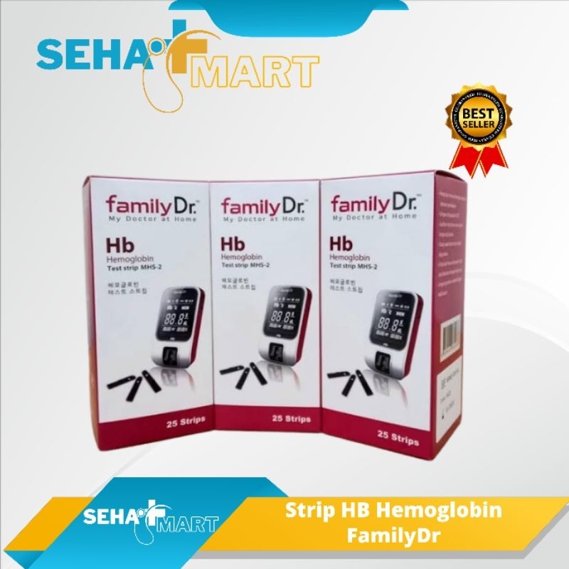 Strip Family HB Cek Hemoglobin FamilyDr isi 25 Original Lengkap Murah Bergaransi