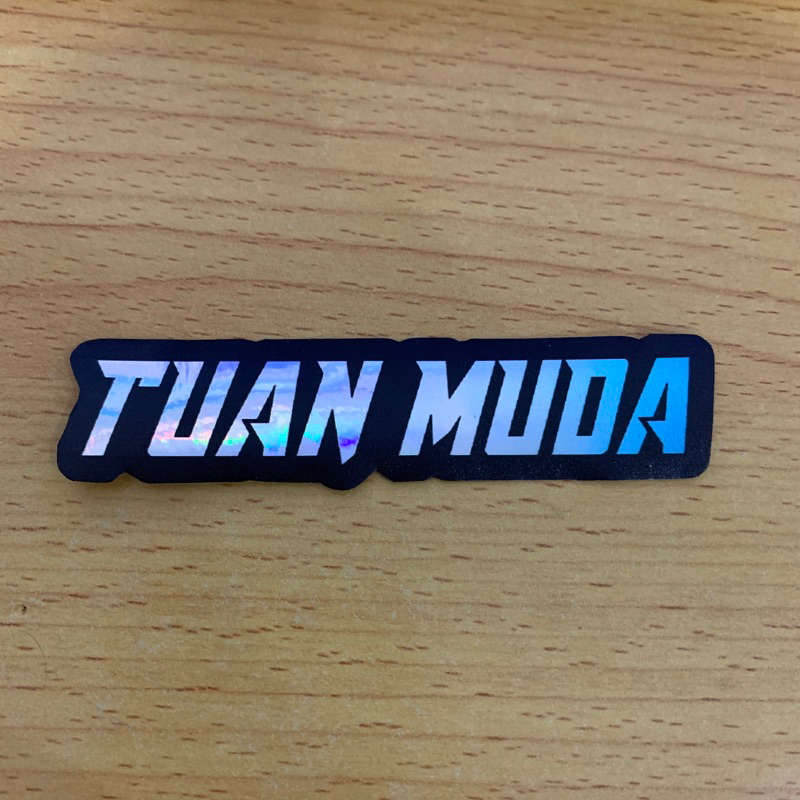 Stiker tuan muda Hologram