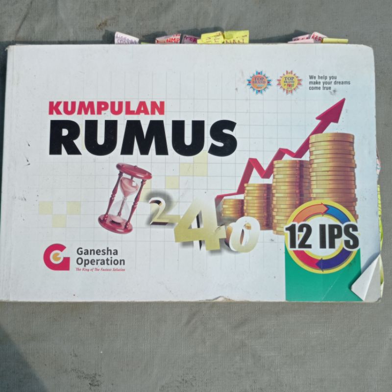 preloved buku kumpulan rumus 12 IPS GO