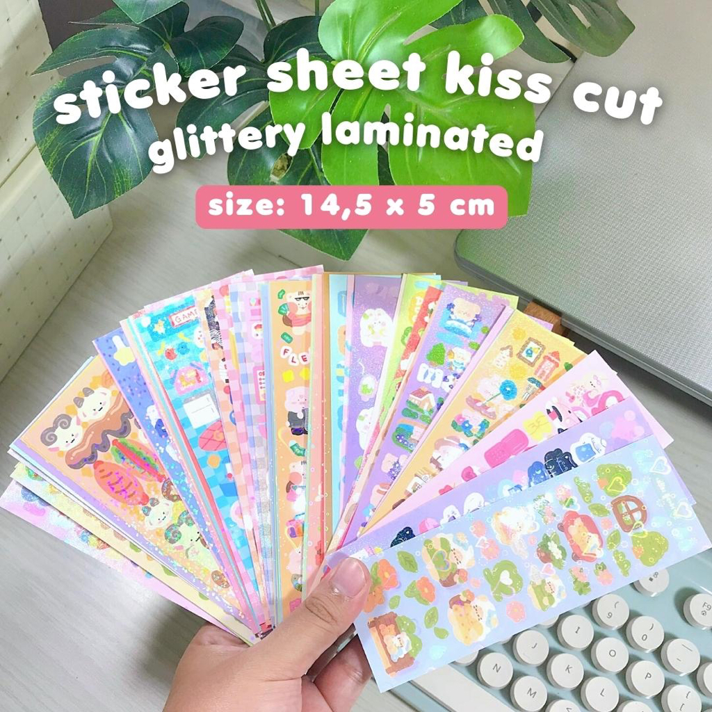 

STICKER AESTHETIC KOREA CUTE BEAR STIKER SHEET KISS CUT JOURNAL PLANNER DIARY LUCU KOREA BUJO POLCO DECO TUMBLR