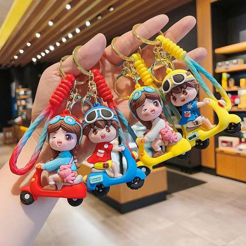 GANTUNGAN KUNCI KARAKTER SCOOTER GIRL / KEYCHAIN RUBBER SCOOTER GIRLS CUTE