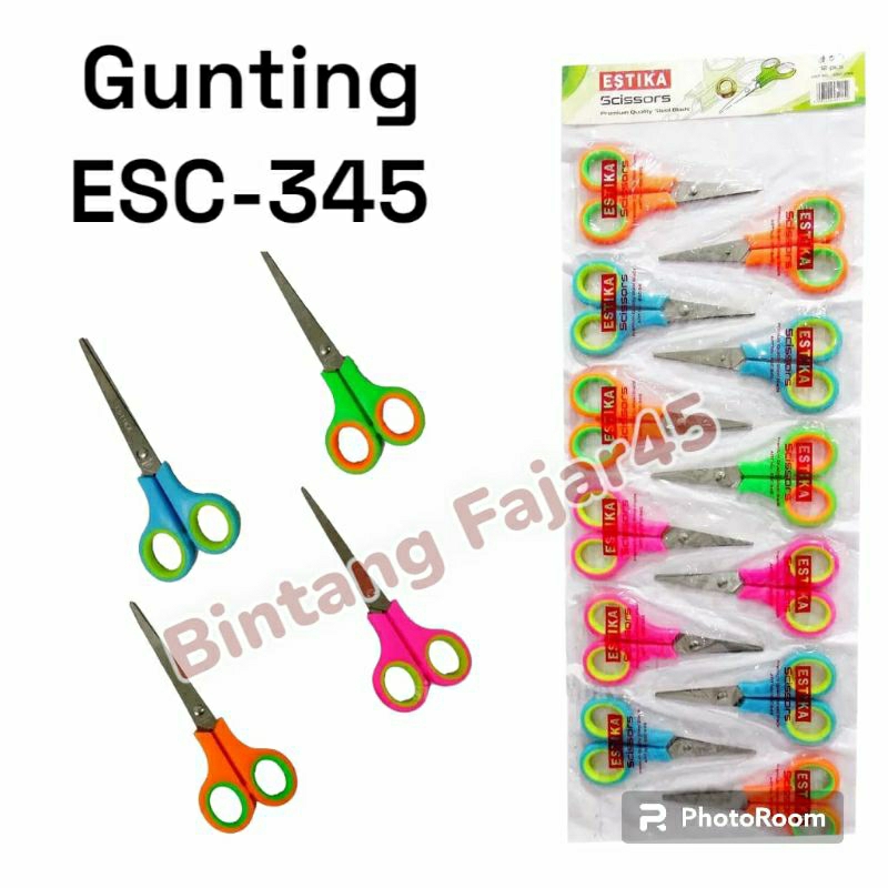 

Gunting Kecil Rentengan Estika ESC-345/ Gunting warna warni