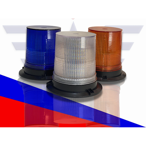 Lampu Rotari Rotary 24 Volt 12 Volt Flash Blitz Mika Bening LED 3 Mode Magnet Lampu Tanda Bahaya Var