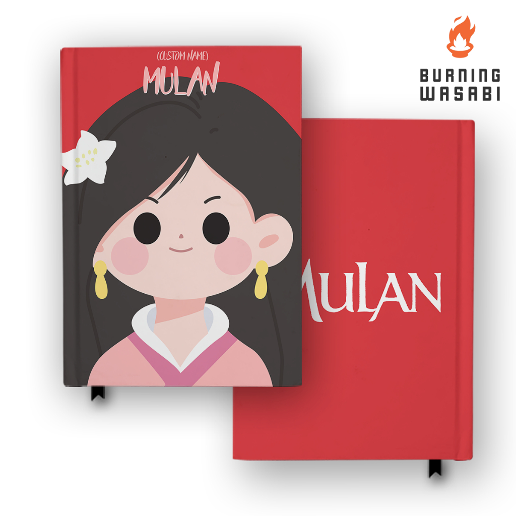 

Buku Catatan Notebook Mulan Disney 6 Custom Nama Agenda Jurnal Diary Hardcover A5 A6 B5