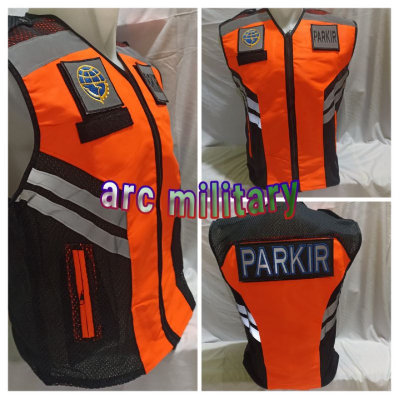 RB Rompi Parkir Bahan Taslan Ukuran S-3XL