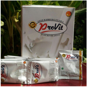 

Provit susu kambing etawa plus royal jelly original 1box 1000g isi 50sachet