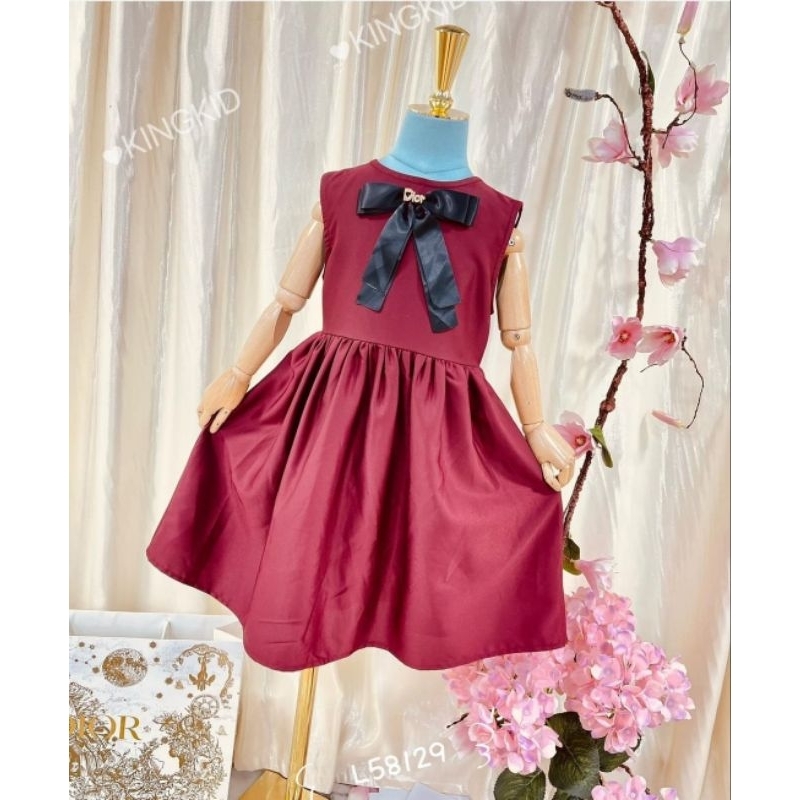 DRESS MAROON ANAK KING KID PREMIUM