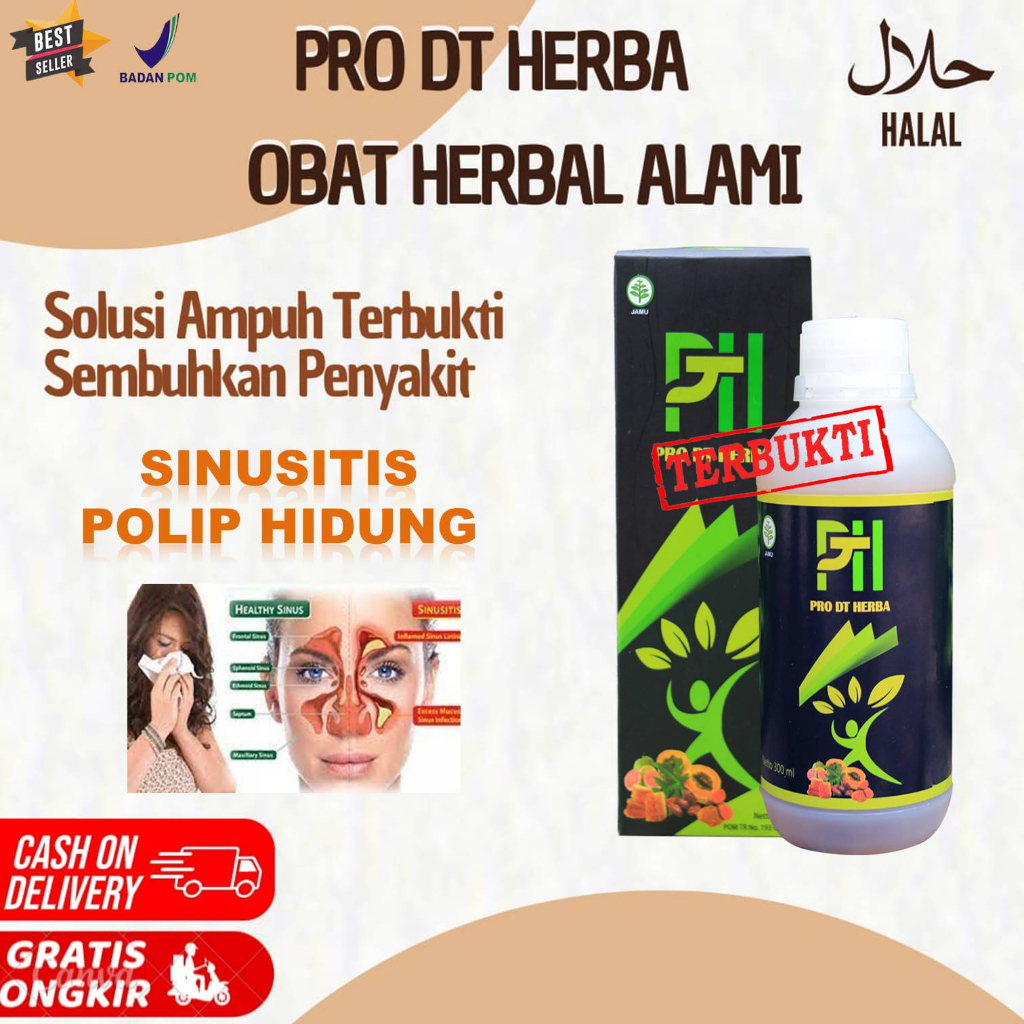 Obat Sinusitis Herbal - Obat Sinusitis Paling Ampuh - Obat Sinusitis dan Polip Hidung Menahun Alami 