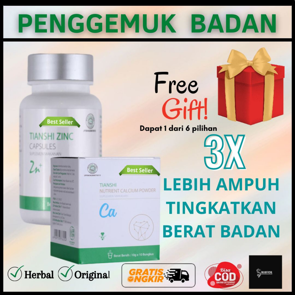 {FREE GIFT} SUPLEMEN PENAMBAH BERAT BADAN DAN PENGGEMUK BADAN OBAT GEMUK BADAN SUSU PENGGEMUK BADAN 