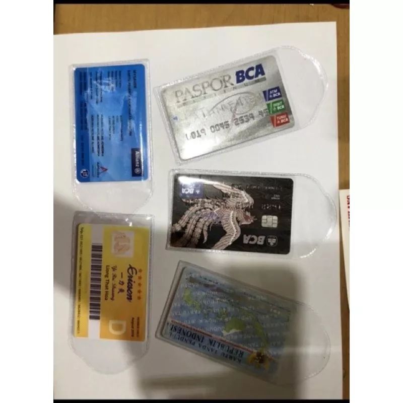 

(1000pcs 1kg) sampul kartu non merek/plastik KTP