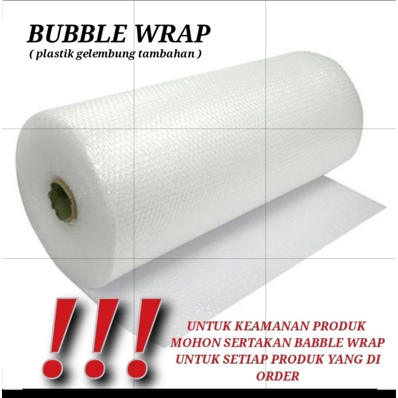 

bubble wrap tambahan / plastik tambahan pelindung