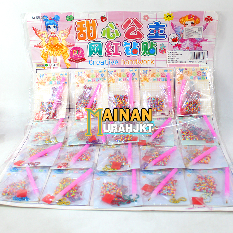 MAINAN ANAK CREATIVE HANDWORK MAINAN DIAMOND STICKER MINI KARAKTER