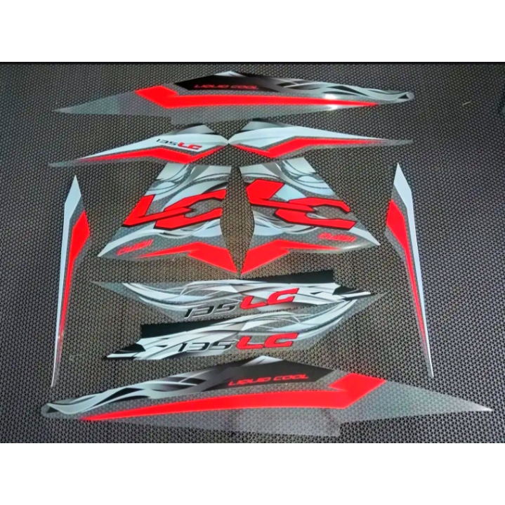 STRIPING TRANSPARAN YAMAHA JUPITER MX NEW 135 LC MERAH