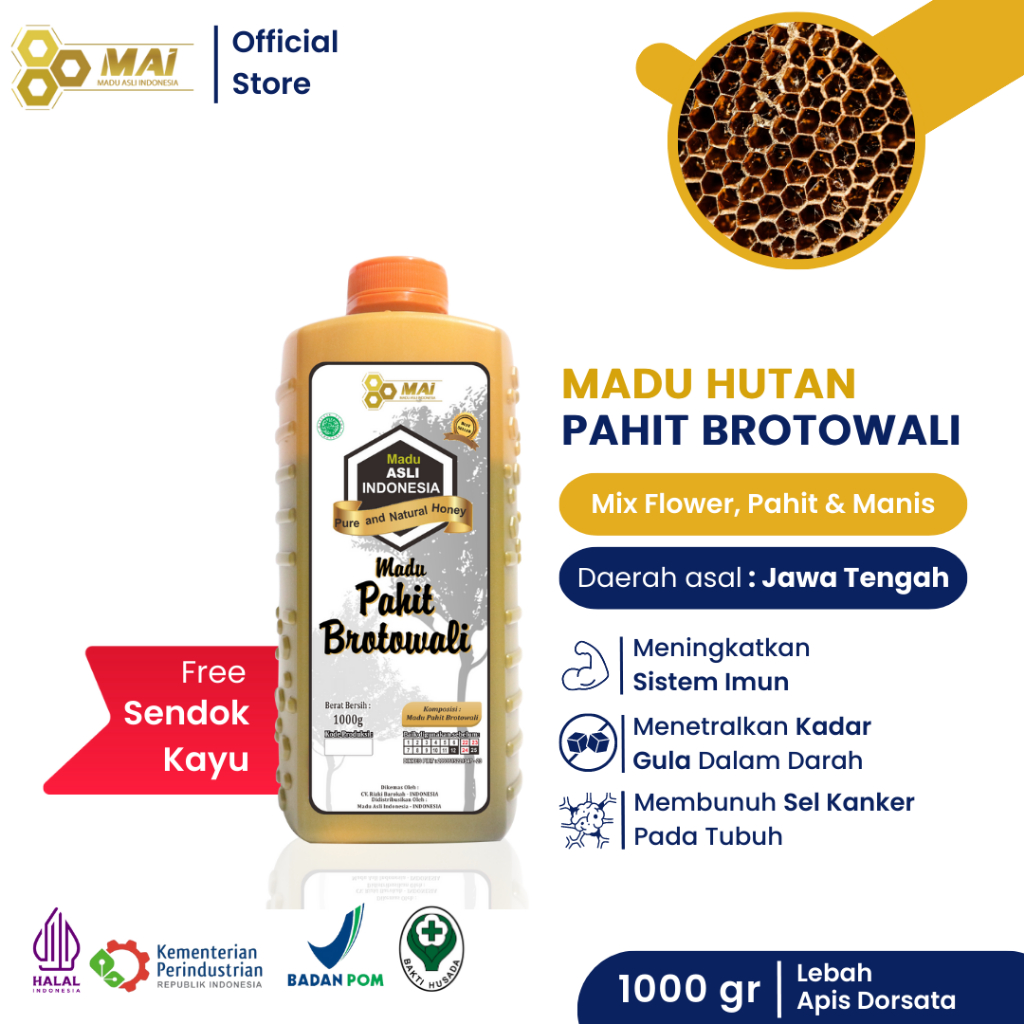 

Madu Hutan Pahit - Asli Bratawali - 1kg