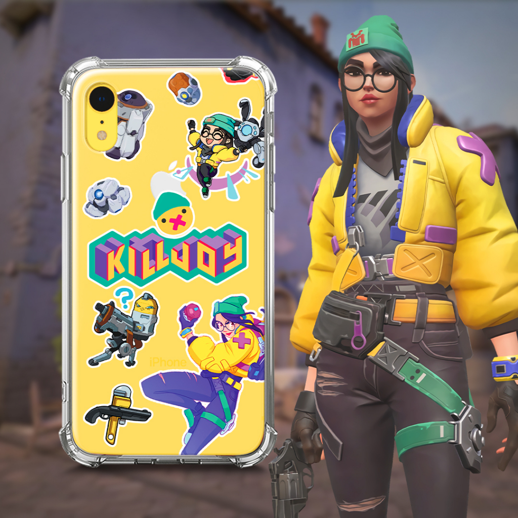 Killjoy Collage Case - Semua Merk & Tipe HP - VALORANT Premium Case