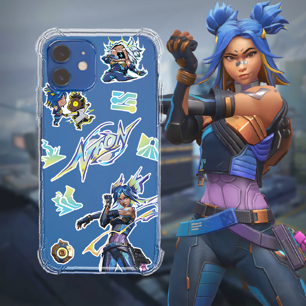 Neon Collage Case - Semua Merk & Tipe HP - VALORANT Premium Case
