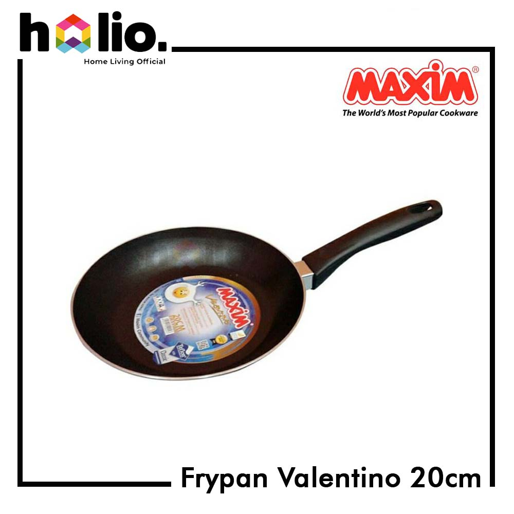 Holio Fry Pan - Frypan Panci Penggorengan Wajan Serbaguna Maxim 20CM Valentino 20 CM Lapisan Teflon 
