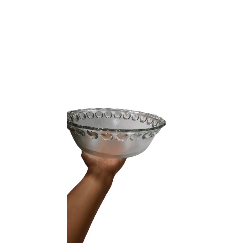 Mangkuk kaca 23 Cm/mangkok besar motif apel