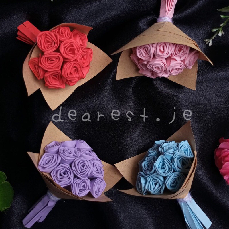 

BUKET BUNGA ORIGAMI //MINI ROSE//
