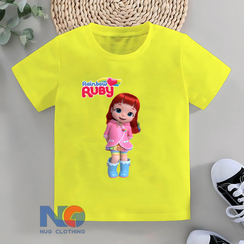 Baju Kaos Rainbow Ruby Anak Perempuan