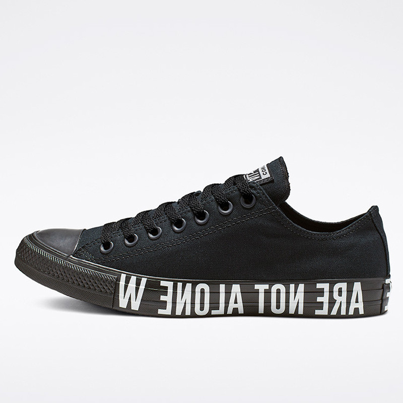 Sepatu Sneakers Pria Converse Chuck Taylor All Star We Are Not Alone Low Black