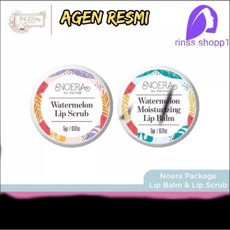 Noera Watermelon Lip Scrub | Lip Balm - Scrub Bibir Noera