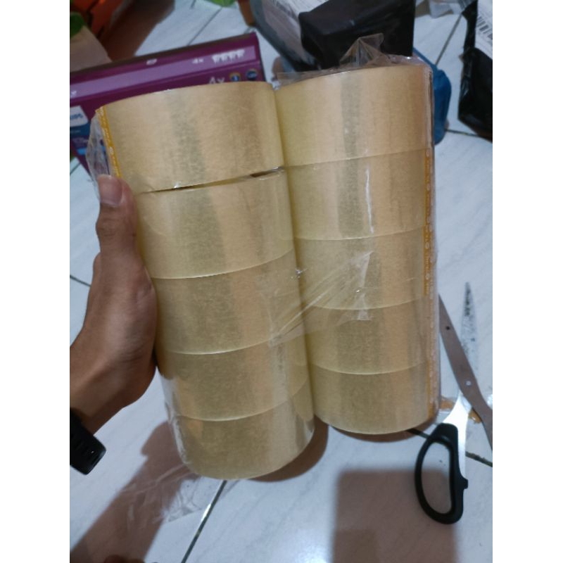 

lakban bening packing 90yard