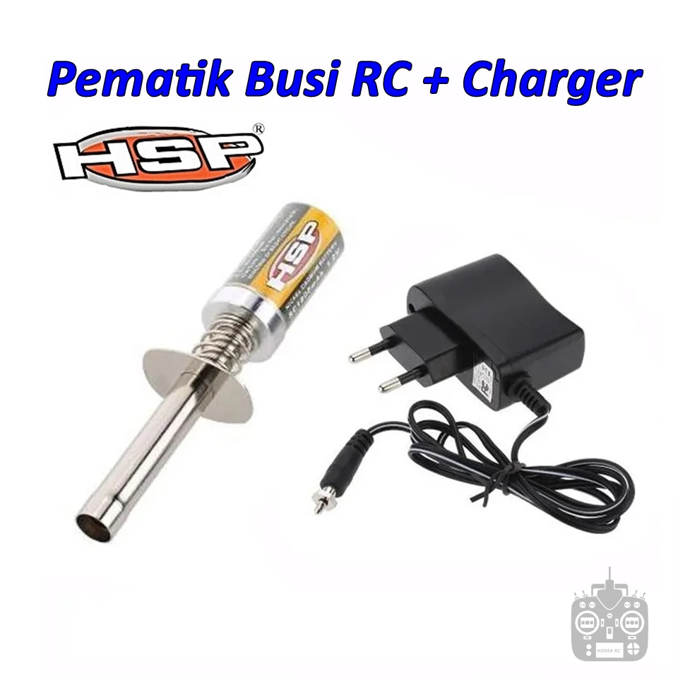 Pematik Busi RC Dengan Charger untuk mesin Nitro RC Hobby