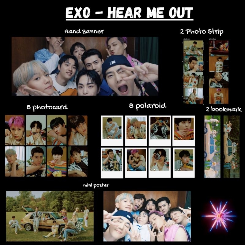 Set Fankit EXO - EXIST - Hear Me Out/Fankit EXO