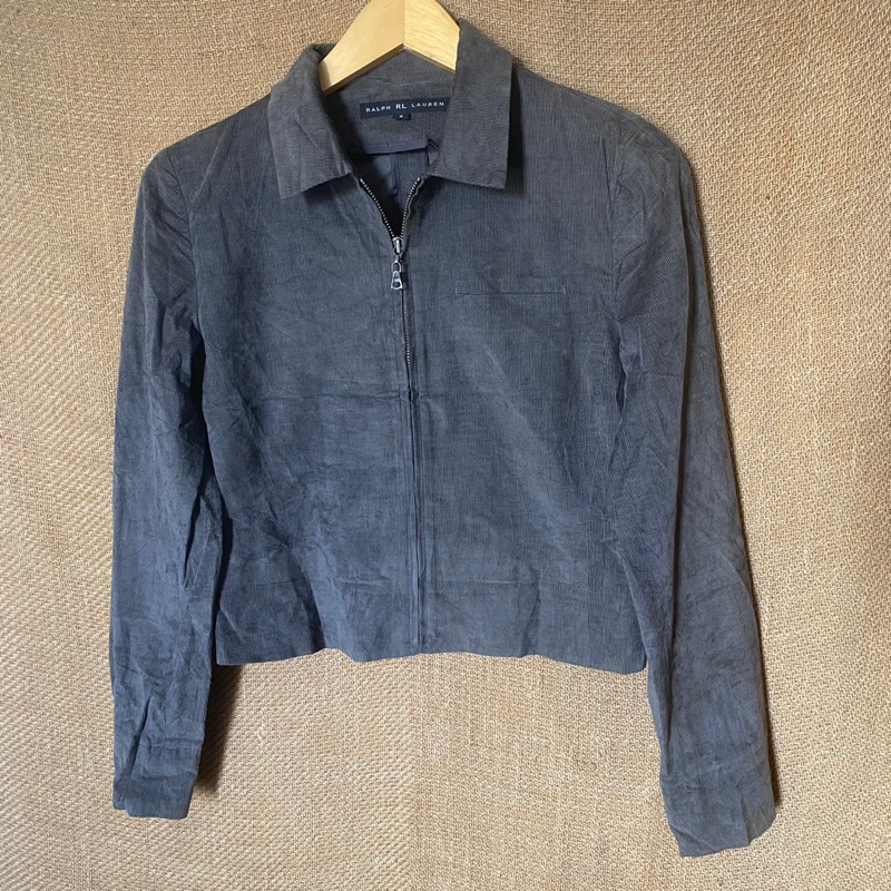 Ralph Lauren Cropped Corduroy Trucker Woman