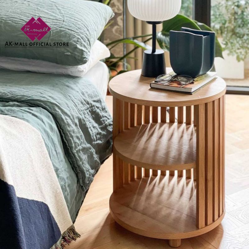 meja kopi coffee table bedside table minimalis kayu jati aesthetic