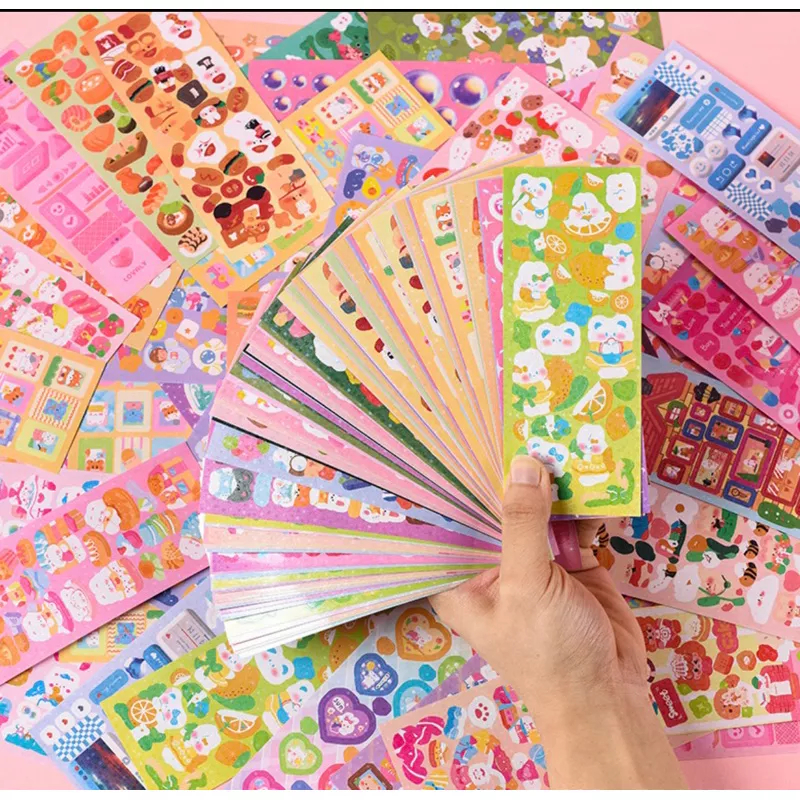 

[MILOSTUFF_ID] Sticker Murah Random Glitter Korean Shiny Kreatif Set