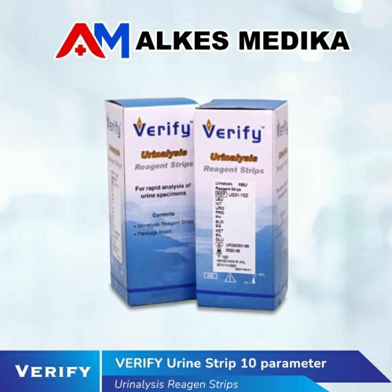 Verify 3 parameter 10 parameter / Verify / Urineanalysis / Strip Cek Urin / Verify 3 P / Verify 3 Pa