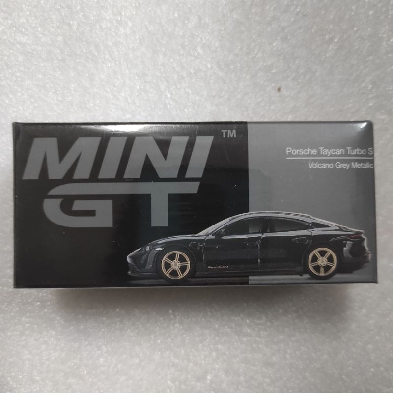 MINI GT 433 PORSCHE TAYCAN TURBO S VOLCANO GREY METALLIC