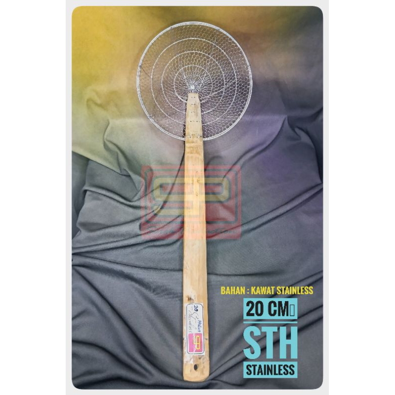 Serok Ukuran 20 cm STH STAINLESS..... serok mie, serok besar, serok kecil, serok penggorengan, serok
