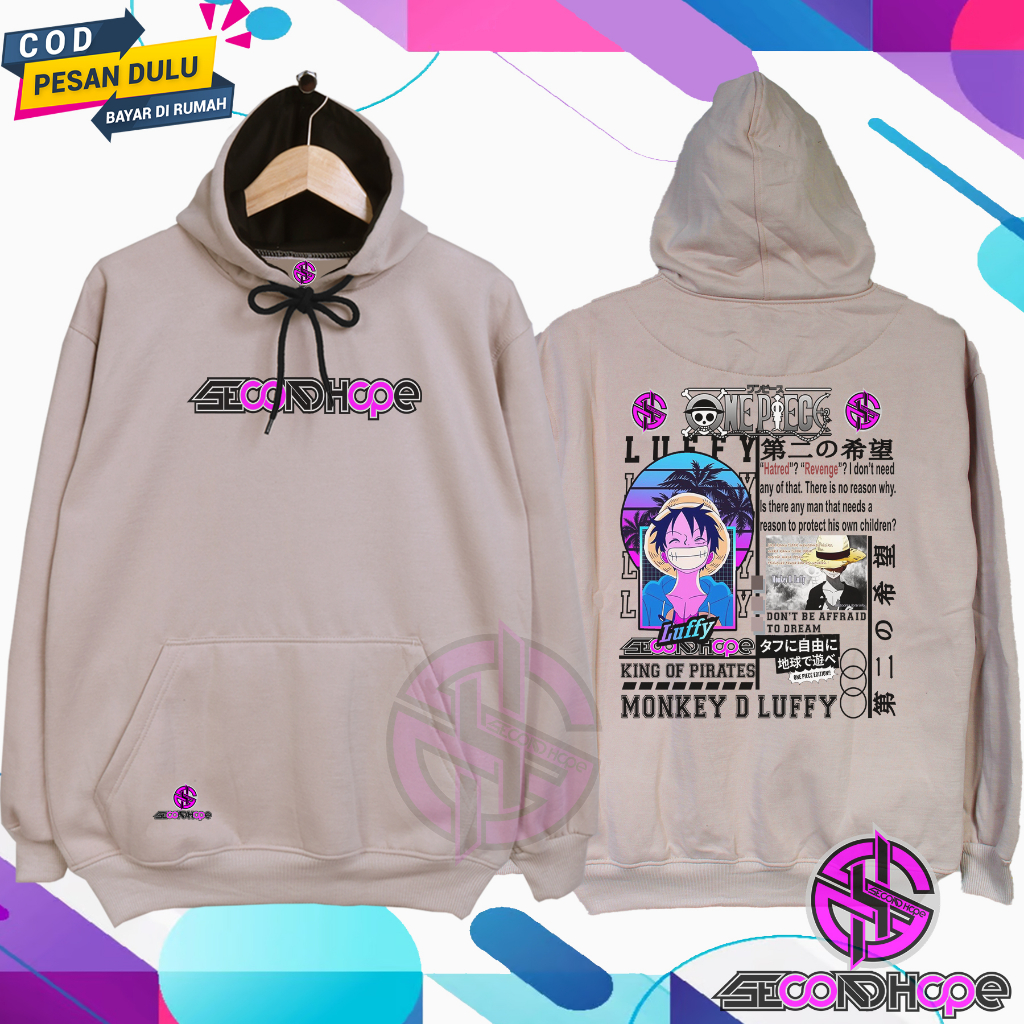 Hoodie pria wanita distro terbaru hoodie oversize gambar anime Jaket pria polos Sweater hoodie cowo 