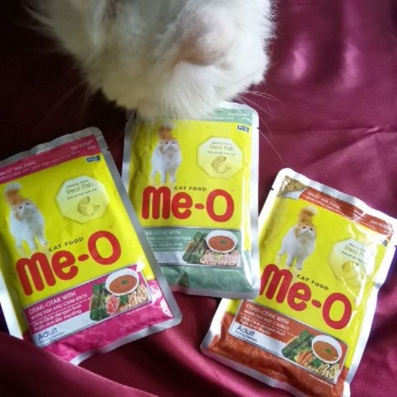MEO Pouch Otak-otak 80 Gram/ Makanan Kucing Basah MEO otak-otak 80 Gram