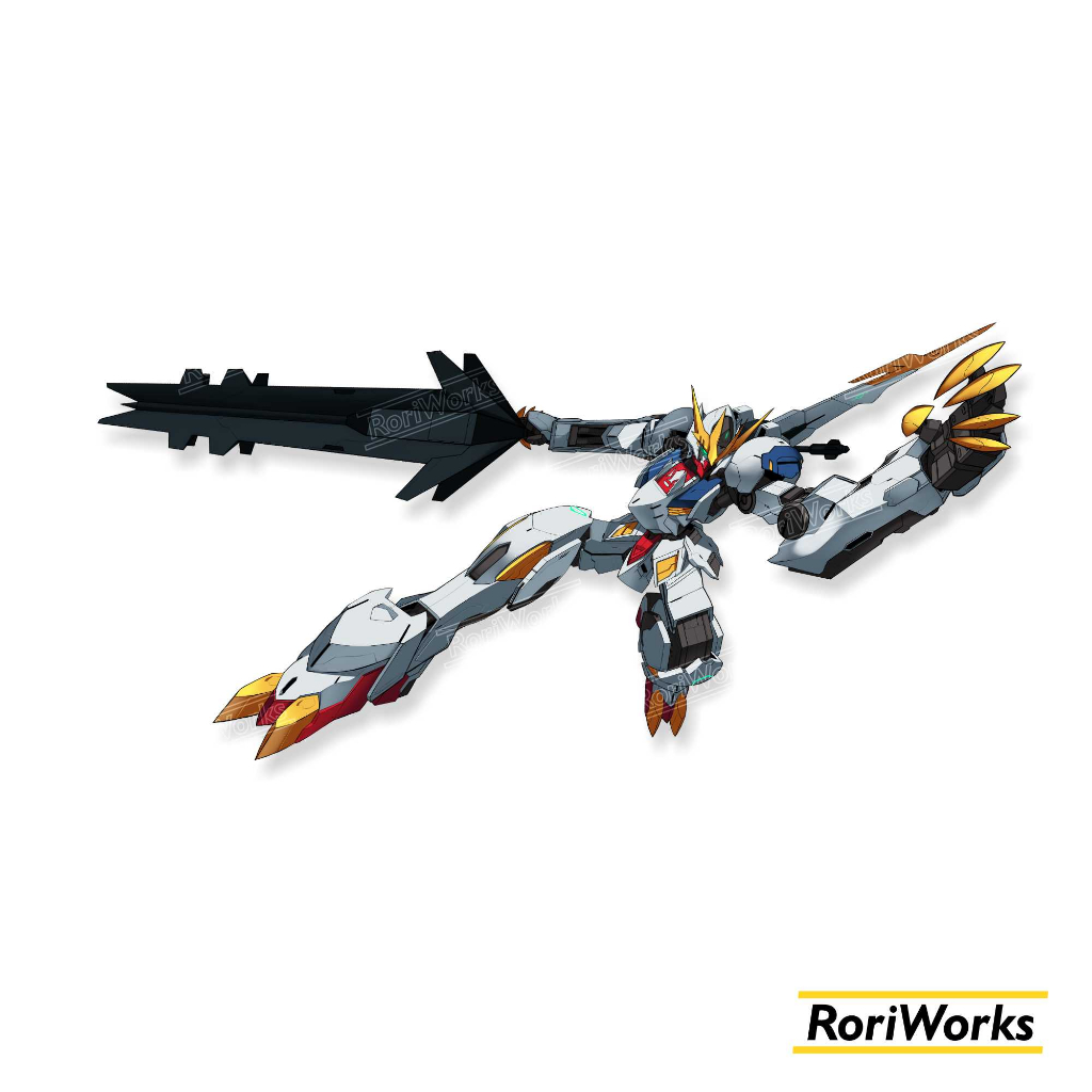 Stiker Kiss cut - Gundam Barbatos Lupus Rex