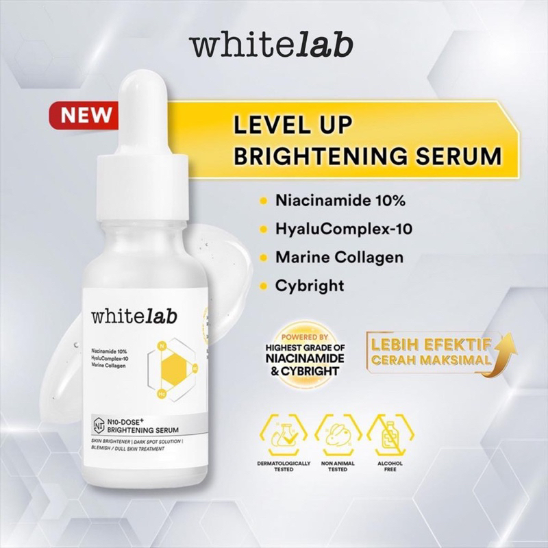 [New] Whitelab Niacinamide 10% + Collagen Intensive Brightening Face Serum (20 ml)