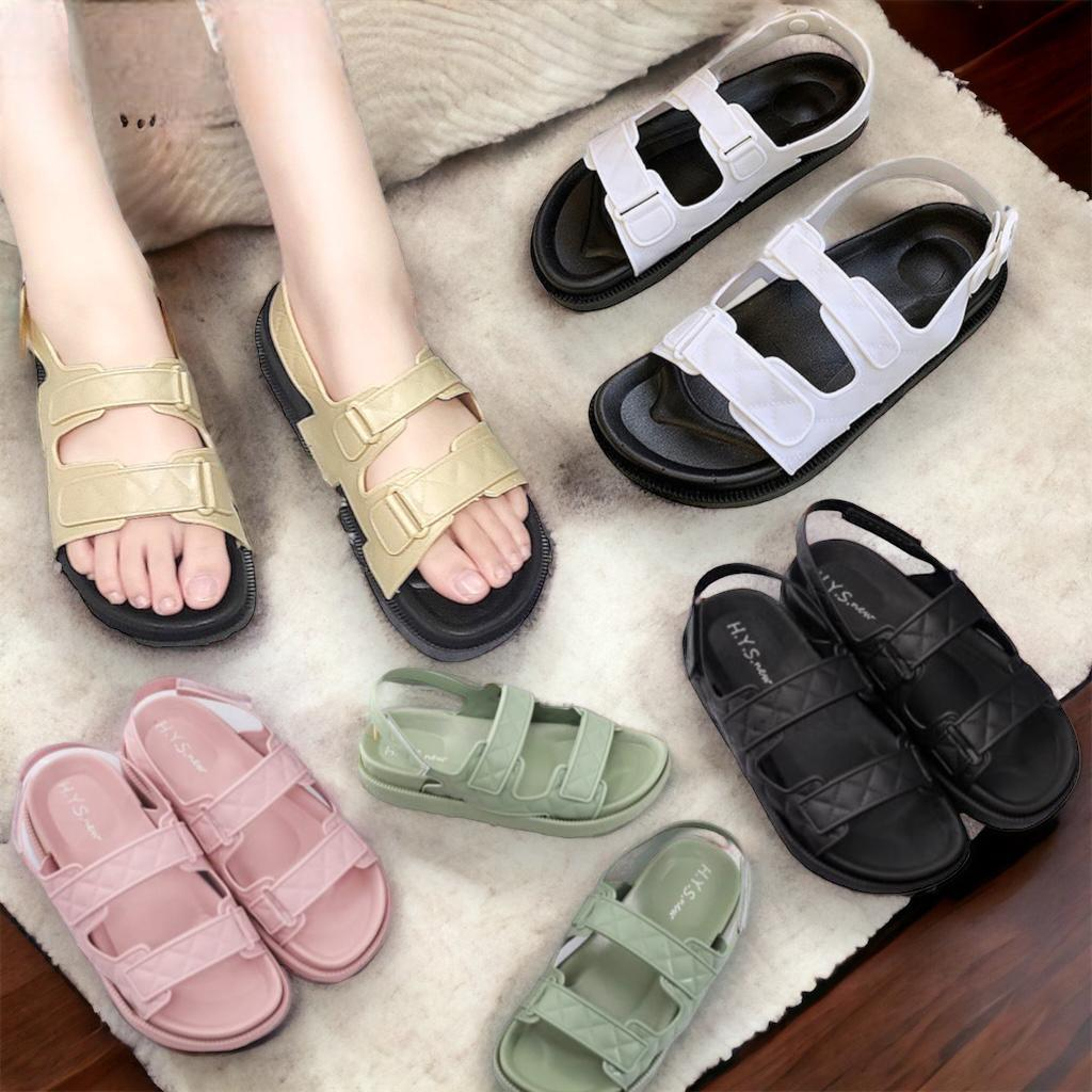 Sandal Jelly Model Tali Kekinian Fashion Wanita Import PCU / Sandal Wanita Tali Gunung Jelly ALGEA